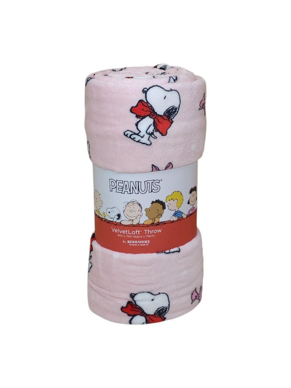 Peanuts Snoopy VelvetLoft Plush Throw Blanket By Berkshire 60"x70" Oversized